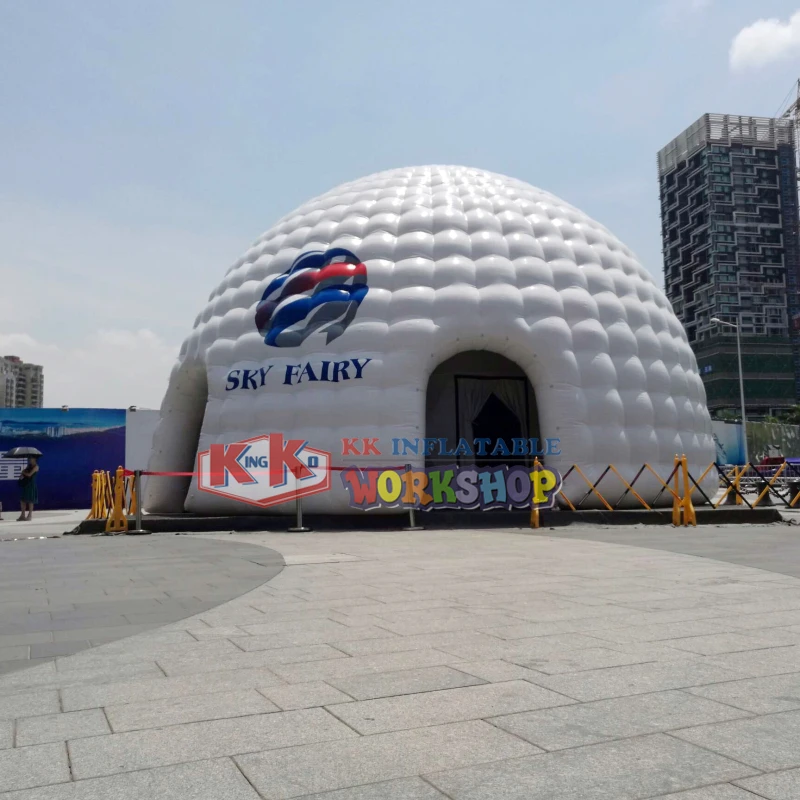  Outdoor giant inflatable igloo advertising tent