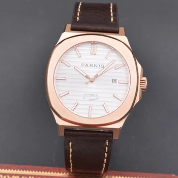

The New 45mm parnis white dial watch Japan MIYOTA821A automatic mechanical watch