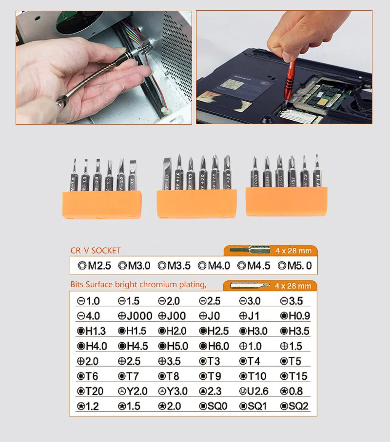 JAKEMY JM-P01 74 в 1 профессиональный электронный прецизионный Набор отверток ручной ящик для инструментов для iPhone ПК ремонтные инструменты ремонтная сумка