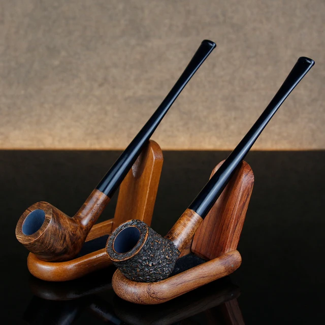 Gift Set 17cm Long Briar Pipe Multi Choice Straight Smoking Tobacco