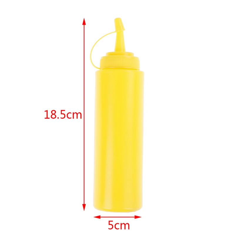 

Plastic Squeeze Bottle Dispenser 8oz for Sauce Vinegar Oil Ketchup Cookling tools Kitchen Accessories