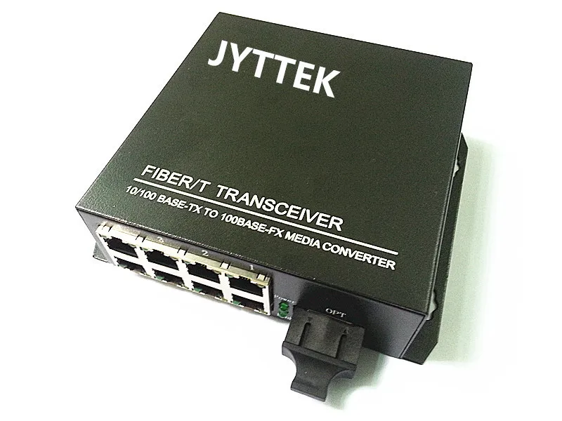 1 волокно до 8 UTP неуправляемый 10/100 Мбит/с Megabit Ethernet волоконный коммутатор двойное