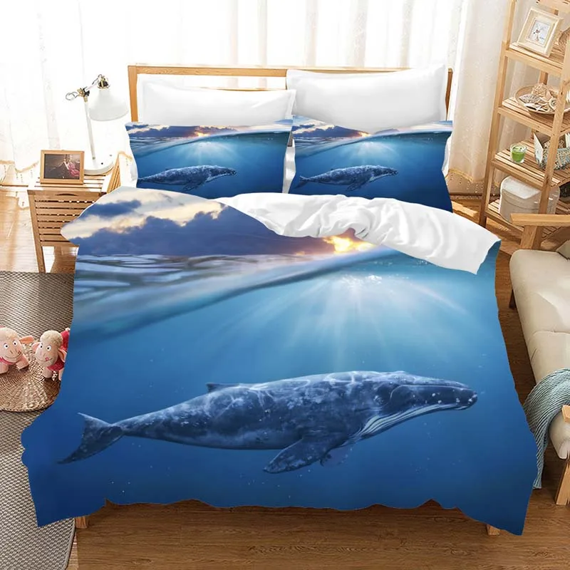 Dinoshark 3d комплект постельного белья, пододеяльники, наволочки, Deep Sea Shark, детская комната, Декор, одеяло, Комплект постельного белья, постельное белье - Цвет: 1