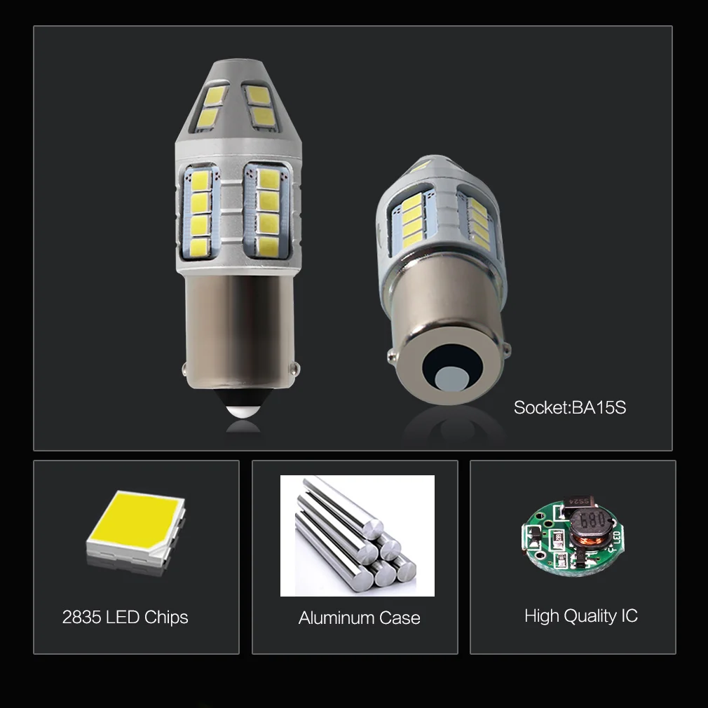 S & D 2pcs P21W светодиодный 1156 BA15S автомобильный светильник s 1200Lm указатель поворота
