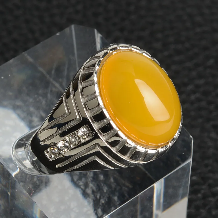 Lapis/камень тигровый глаз кольцо из нержавеющей стали для мужчин