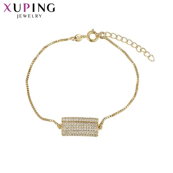 

Xuping Exquisite Fashion New Gold Color Bracelets Top Quality Jewelry for Women Thanksgiving Gift 72679