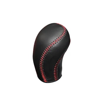 

Case ppc Nappa Leather shift knob cover For Kia K2 AT car cover on the gear shift knob Natural leather gear stick cpr pen