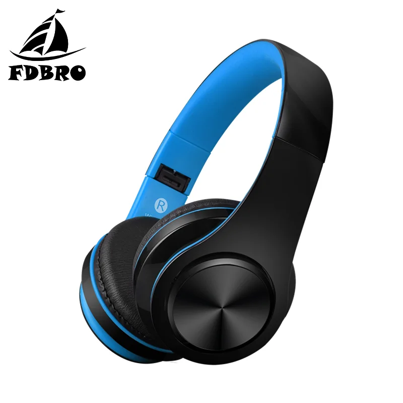 Стереонаушники FDBRO HiFi беспроводные наушники Bluetooth-наушники Складная спортивная
