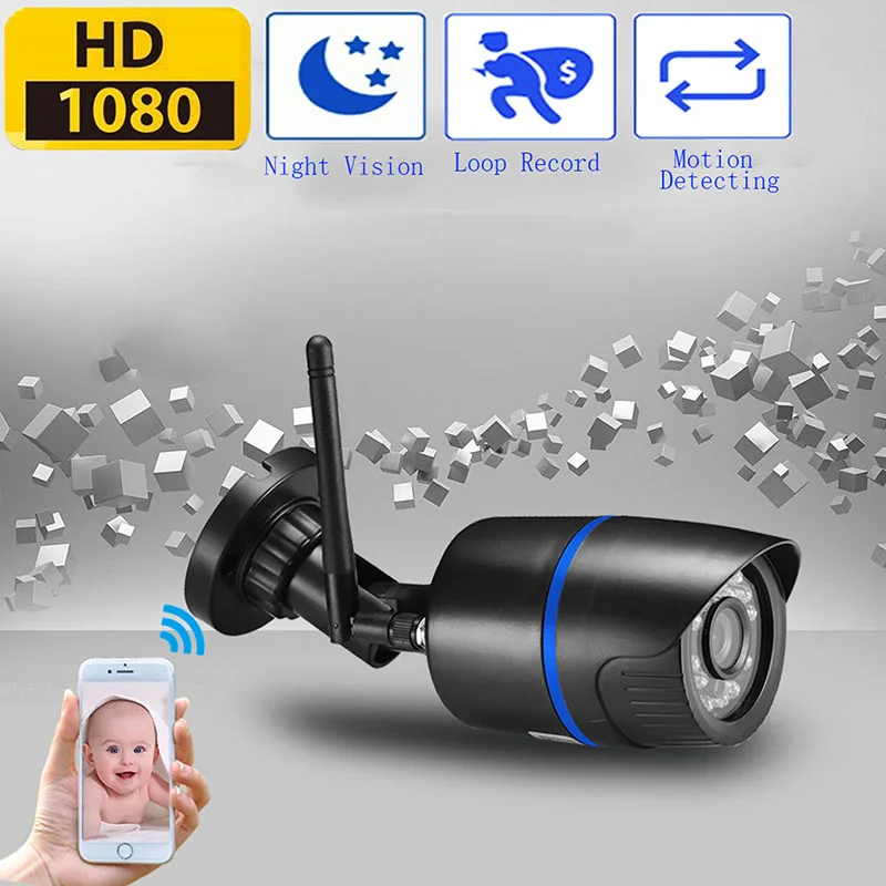 

Oloey Home Security IP Camera Wi-Fi 1080P 720P Wireless Network Camera CCTV Camera Surveillance P2P Night Vision Baby Monitor