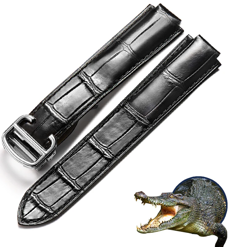 

16mm,20mm,22mm vintage leather crocodile high quality band luxury leather watch strap
