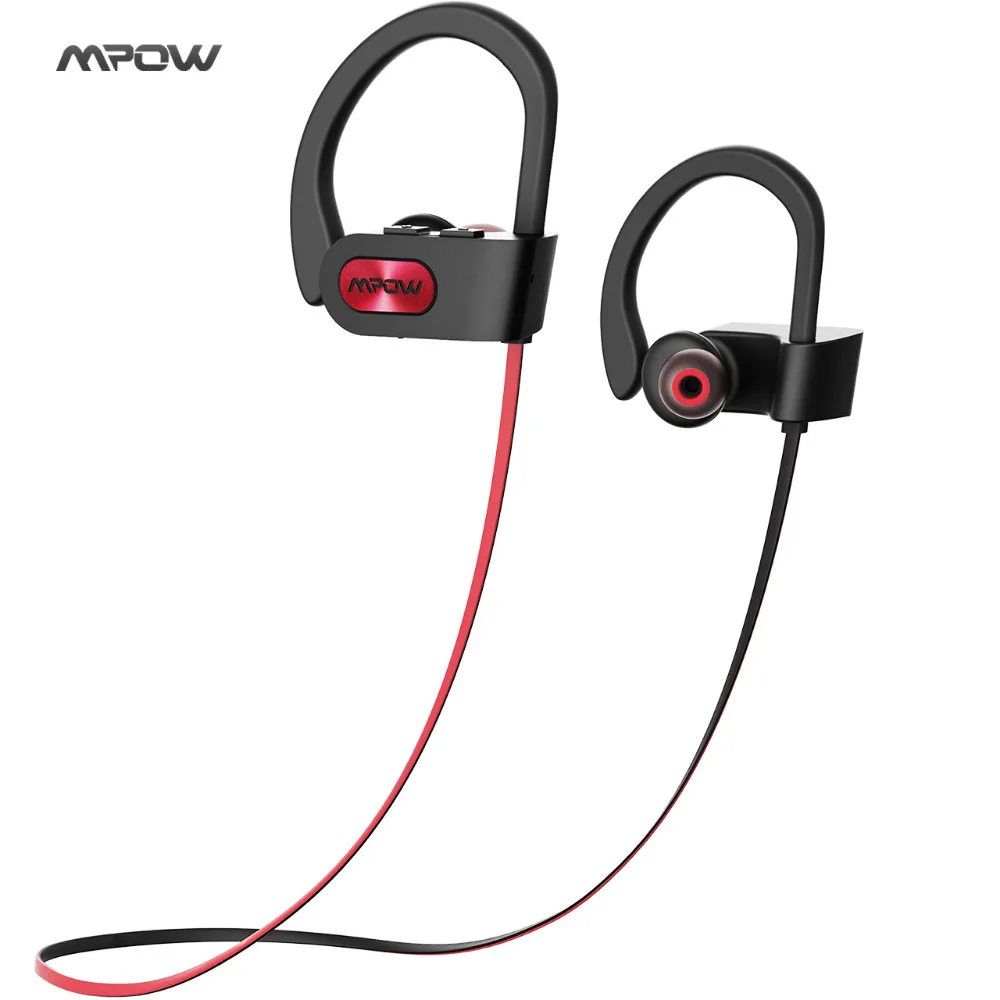 Mpow IPX7 impermeable Bluetooth 4,1 auriculares cancelación del ruido auriculares HiFi estéreo de Auriculares deportivos inalámbricos con micrófono caso
