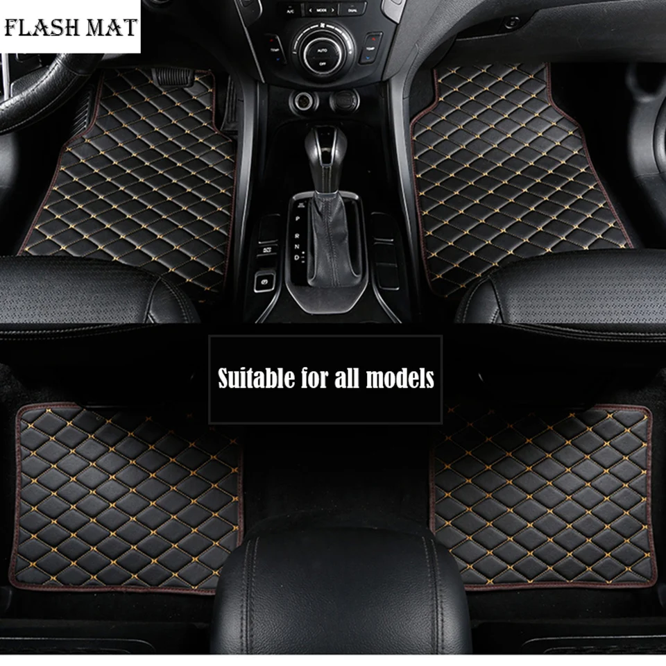 

High quality artificial leather universal car floor mat for volvo v40 v60 v70 xc70 xc40 s80 car mats