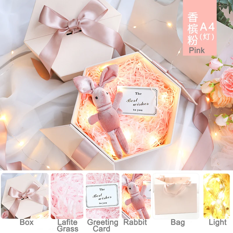 

1PC Romantic Gift Box Premium Birthday Ins Style Bridesmaid Gift Box