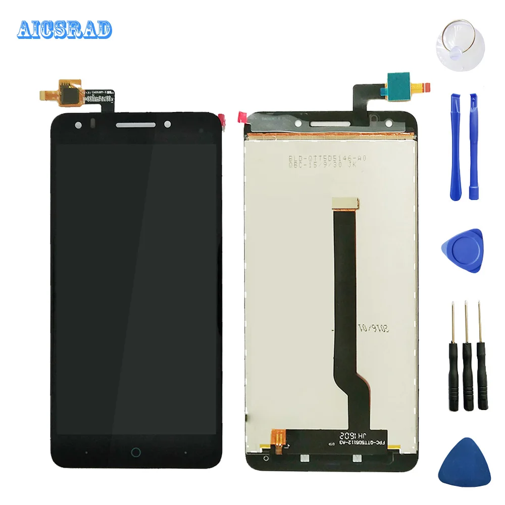 

AICSRAD 100% original tested for T617 A813 For ZTE Blade A570 LCD Display +Touch Screen Assembly Digitizer For zte a 570 +tools