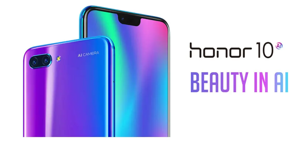 Global Version Honor 10 4G LTE Mobile Phone 5.84" 6GB RAM 64/128GB ROM Kirin 970 Octa Core NFC SuperCharge Dual SIM Smart Phone