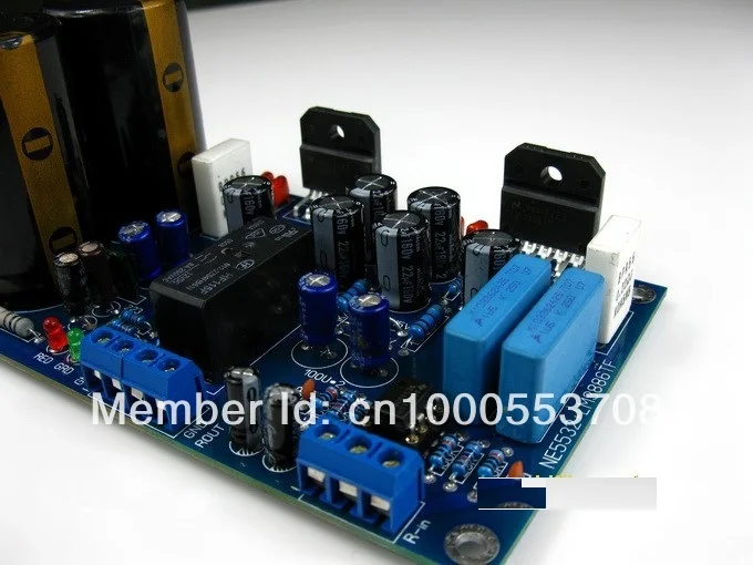 

5532 +3886 with protection circuit amplifier board LM833 + LM3886 amplifier board