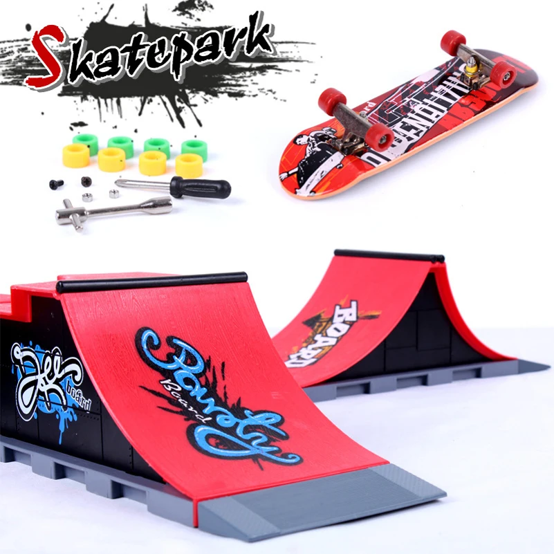 Skate Park Fingerboard 1 PCS Finger Skateboard Ramps A F For Deck Finger Board Ultimate Parks
