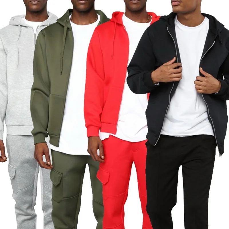 

Fashion Solid Hoodies Bomber Jacket Zipper Drawstring Casual Jacket Men Slim Pocket Windbreaker Homme Simple Plus Size Mens Coat