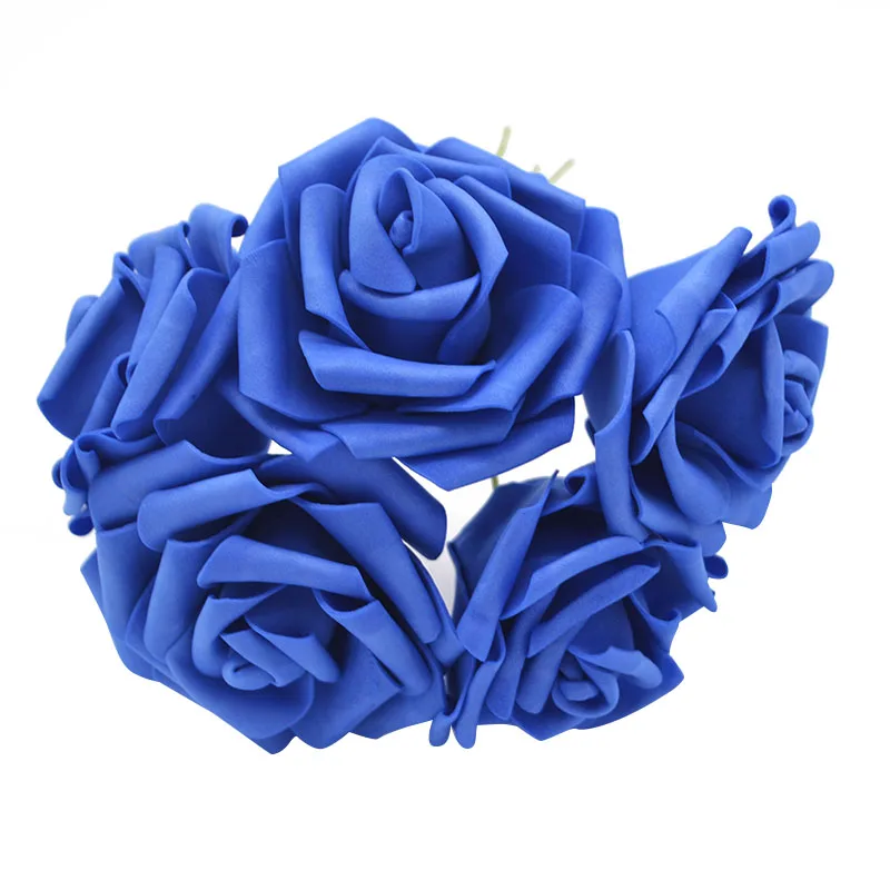 10 шт 8 см искусственные розы цветы для скрапбукинга DIY ремесло PE Поролоновый букет цветов Свадебный цветок поддельные цветы свадебное украшение