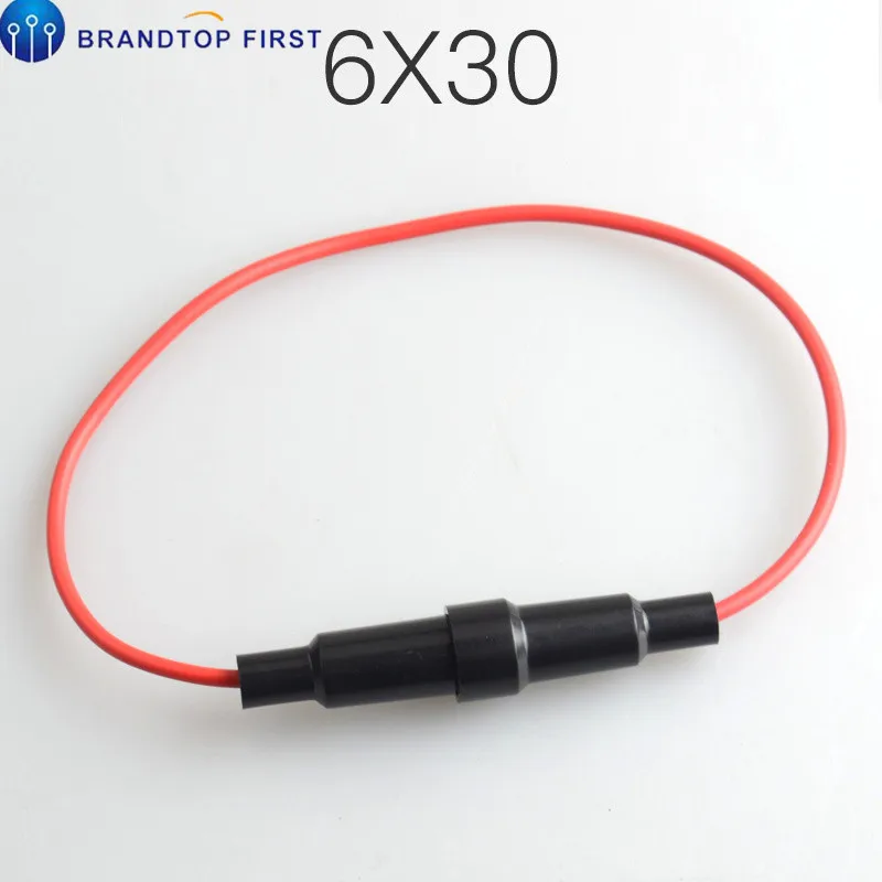 5 шт. 5*20 мм стеклянный держатель предохранителя Тип винта 5x20мм с 22 AWG проводной