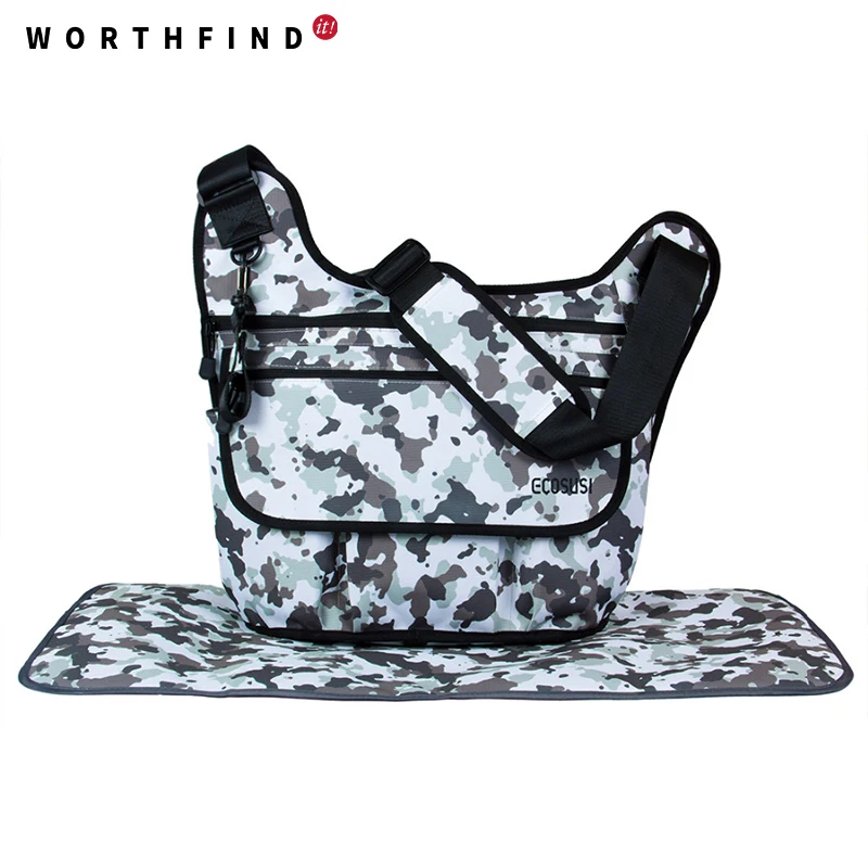 WORTHFIND New Diaper Nappy Baby Bags For Daddy Camouflage Messenger Bag