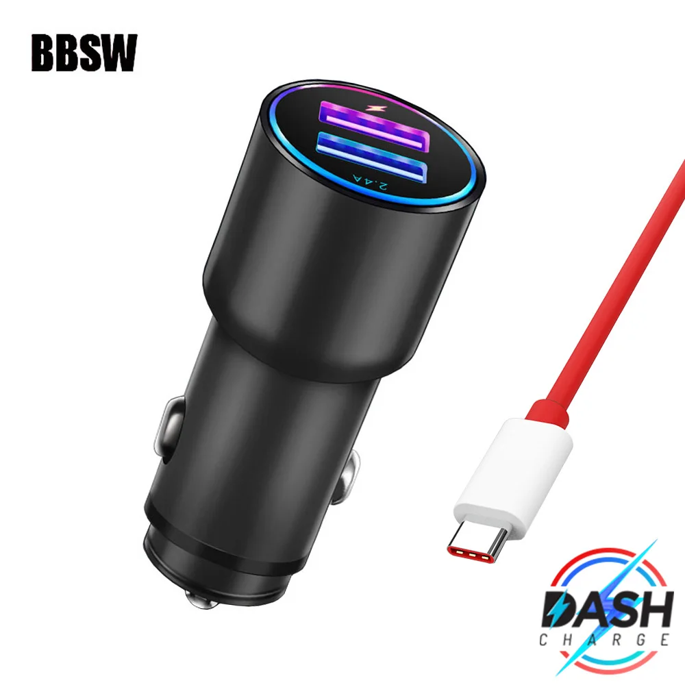 OnePlus Dash Charge Metal 4.5A Car Charger Dual USB for OnePlus 6 5T 5