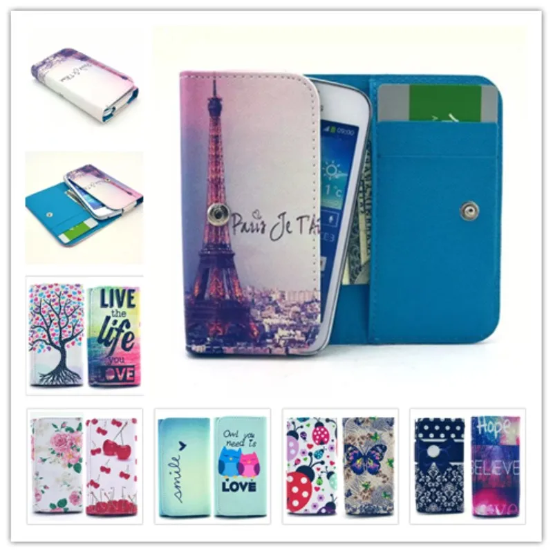2016 Top Selling Dirt-resistant Painting Leather Phone Cases For Zopo Hero 2 Wallet Style With Card Slot Back Cover Case |