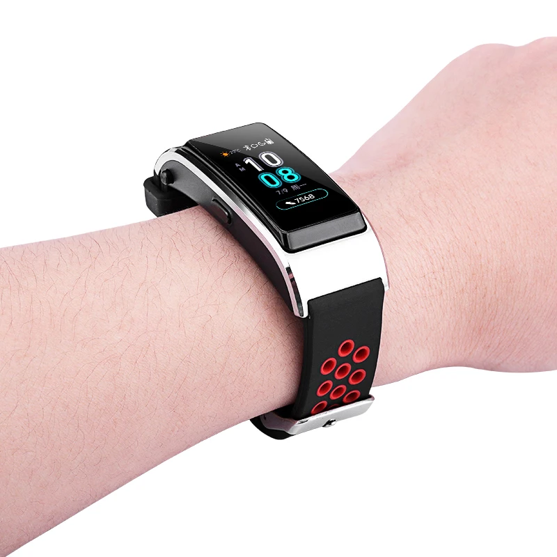Ремешок силиконовый для huawei Talkband b5 сменный Браслет из пористой дышащей ткани
