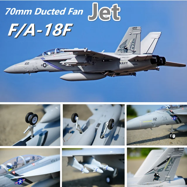 FMS RC Airplane F/A 18F F18 Super 70mm Ducted Fan EDF Jet Big