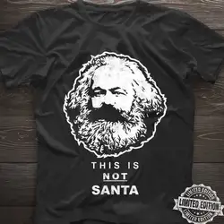 Карла Маркса это не Санта Рождество для мужчин черный 2019 Летний стиль бренд повседневное О образным вырезом Мужской топы и футболк