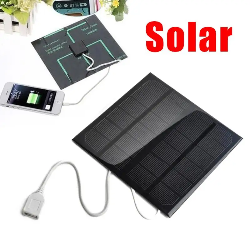 

6V 3W 580-600MA Solar Panel Bank Solar Power Charging Panel Charger For Mobile Cell Phone MP3 MP4 14.5*14.5*1.3cm