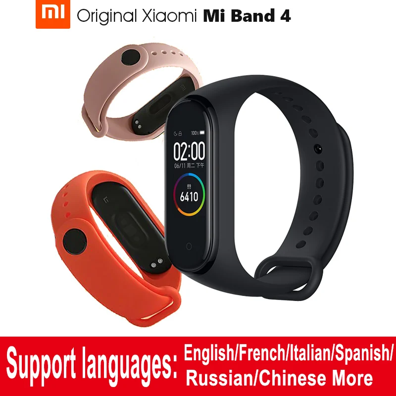 

Xiaomi Mi Band 4 Global Version Smart Band Miband 4 Bracelet AMOLED Screen Smartband Fitness Bluetooth 5.0 Waterproof Watch