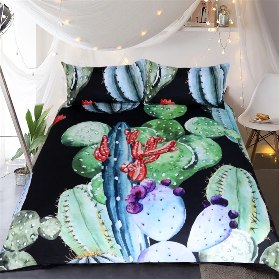 Cactus Bedding Set 3D Print lifelike Duvet cover set Full Queen King