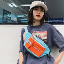 Унисекс карманы хип-хоп поясная сумка банановая сумка тенденция груди большая сумка прикладом сумка на плечо сумка