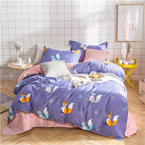 

Cartoon Bedding Set Single Queen King Size Printed Duvet Cover Set Bed Linen Quilt Cover