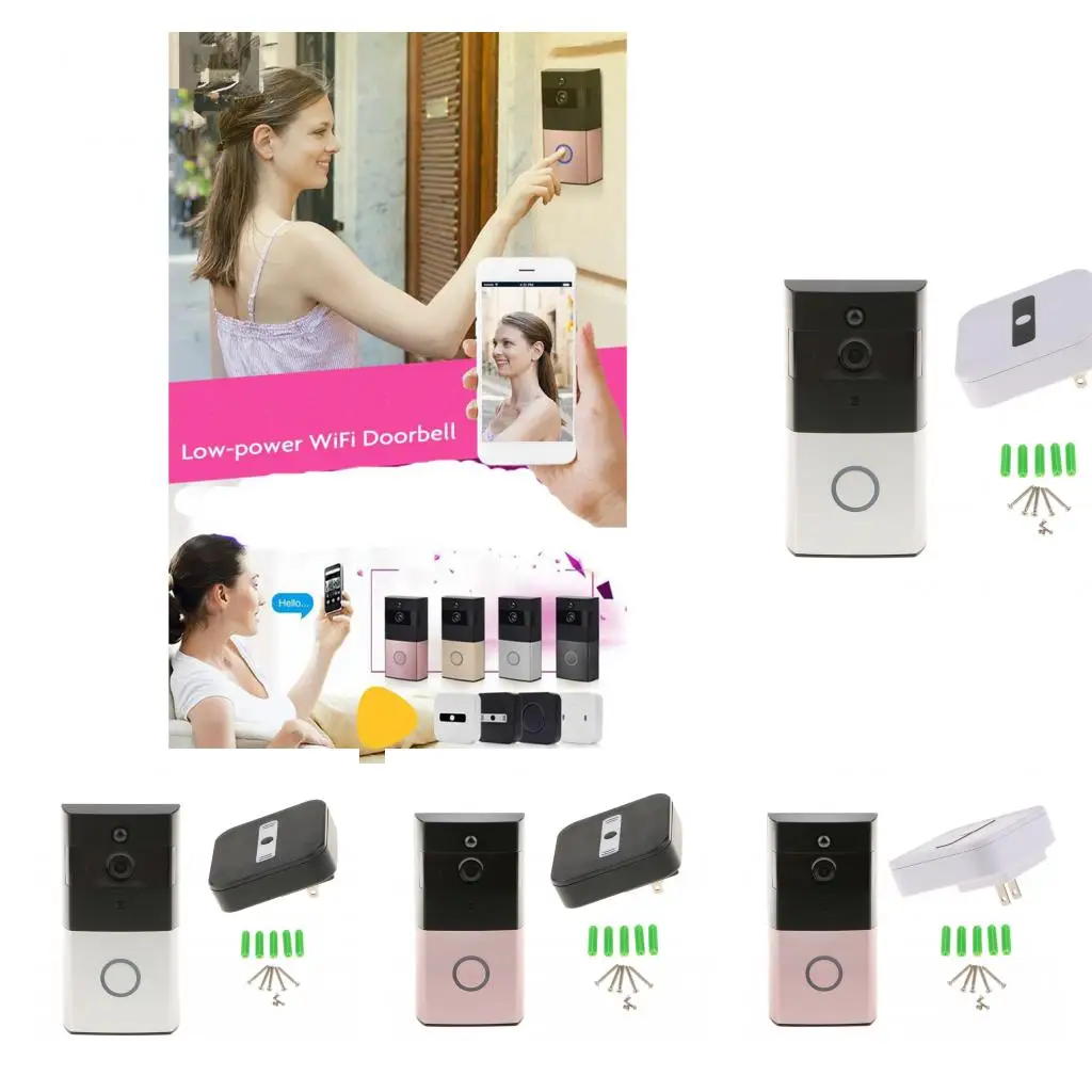 

Smart Wireless WiFi Doorbell Video Camera Phone Intercom Ring Bell for Home Security
