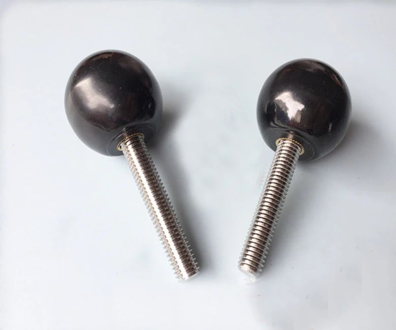 Tornillo de bola de acero inoxidable M5x(10 50mm de longitud), mango de