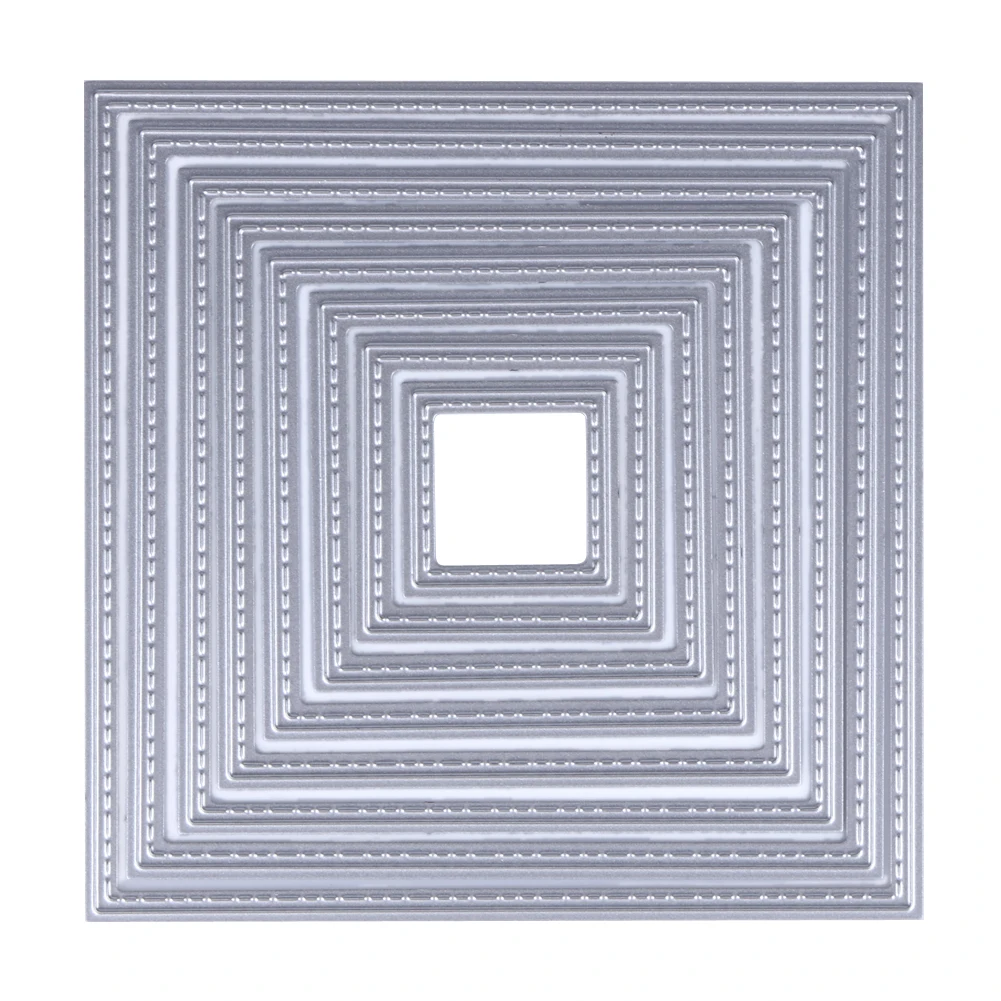 

8 in 1 DIY Square Cutting Dies Stencils Embossing Card Scrapbooking Album Decoration Craft Die Cutting Template Folder Suit