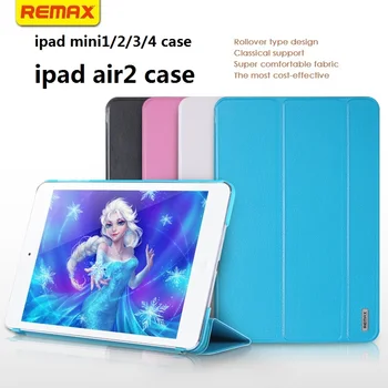 

REMAX Jane serise for iPadmini1 2 3 Air2 for mini4 breathable leather Simple Dormant plate protective shell Bracket function