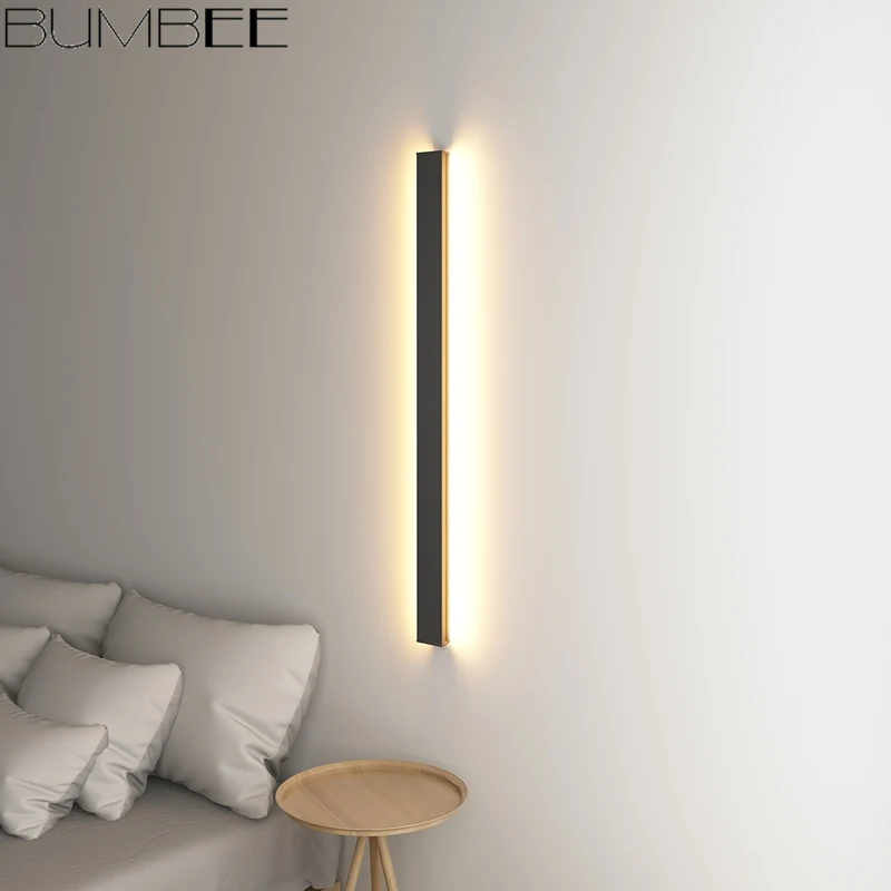  Minimalist Creative Long Wall Lamp Modern Simple Nordic Led Wall Lamp Led Modern Indoor Living Room - 33054508675