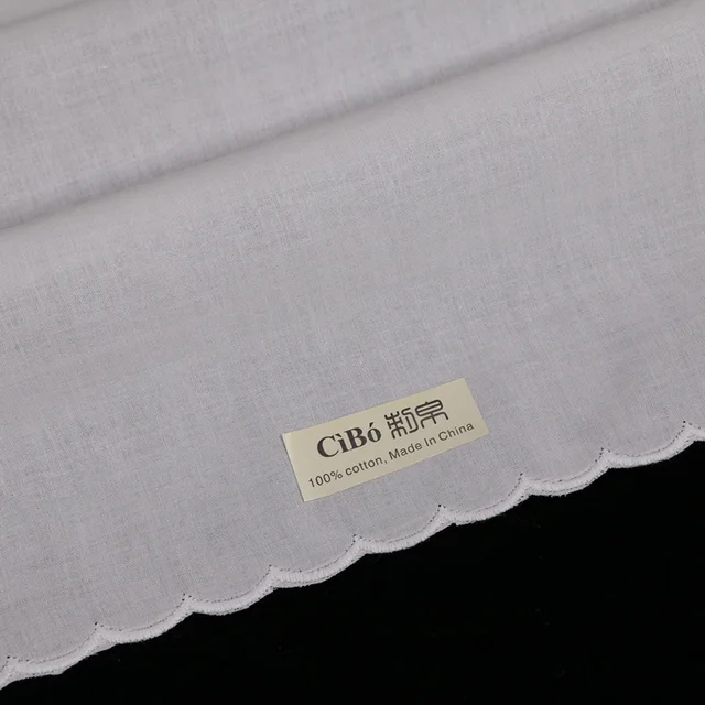 A011: Fehér Prémium Pamut Csipke Zsebkendők 12 Darab/Csomag Üres Horgolt Hankies Nők/Női Esküvői Ajándék - Image 5