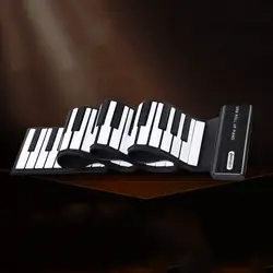 Новинка 2018 года портативный 88 ключи Гибкая рулонное пианино USB MIDI Электронная Мягкая клавиатура упражнения пианино игрушка для обучения