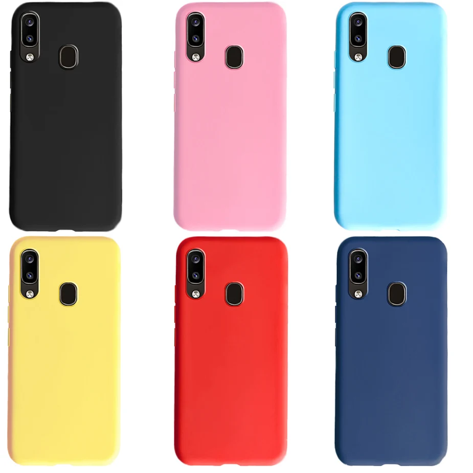 

Soft Silicone Phone Case For Samsung Galaxy A10 A20 A30 A40 A50 A60 A70 A20e Candy Color Back Cover For A 10 20 30 40 50 60 70 E