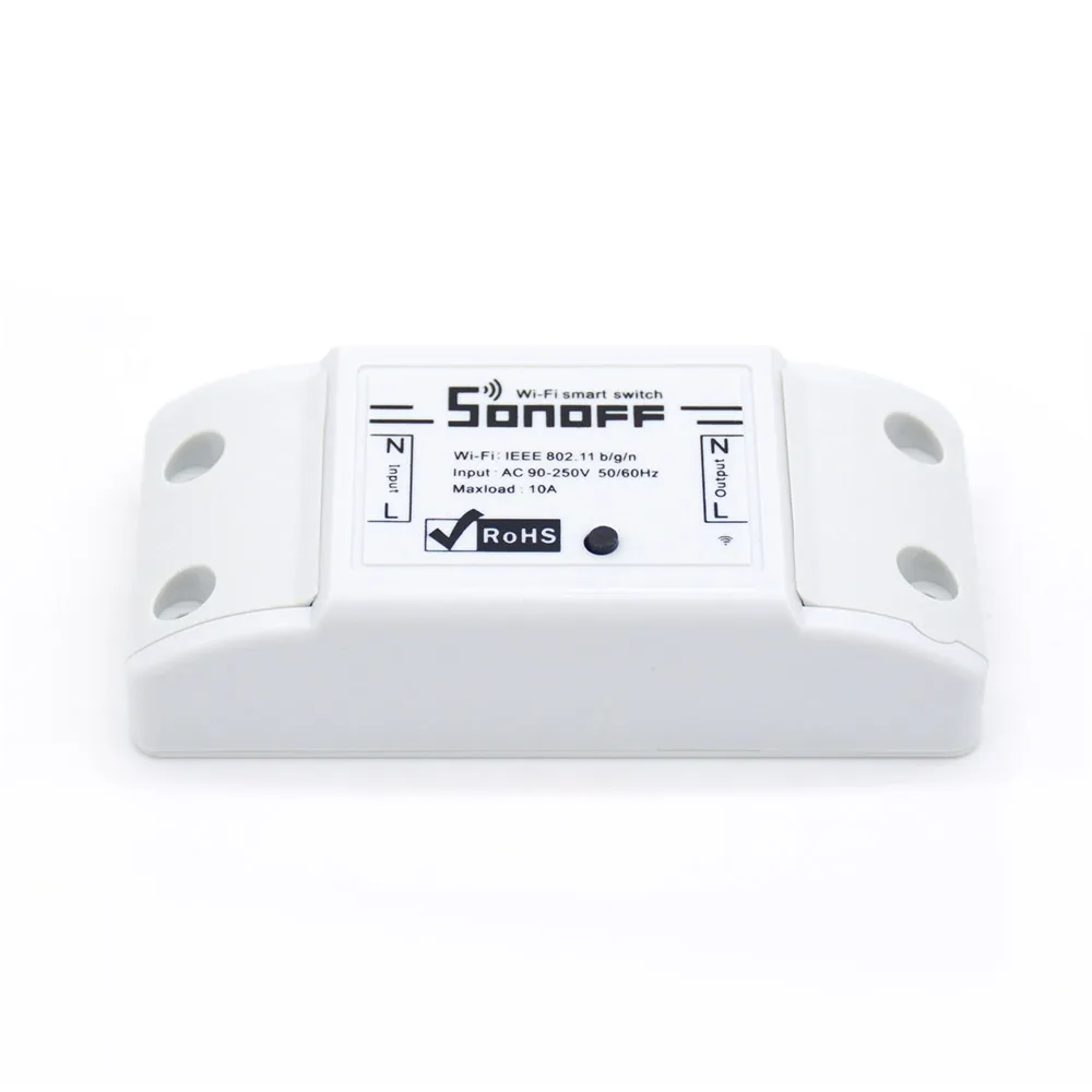 Sonoff Basic Smart Wifi Switch With Waterproof Case Wireless Diy Sonoff Basic Smart Wifi Switch With Waterproof Case Wireless Diy Coap Android Ios Remote Control Workwith Alexa Nest In Home Automation Modules From