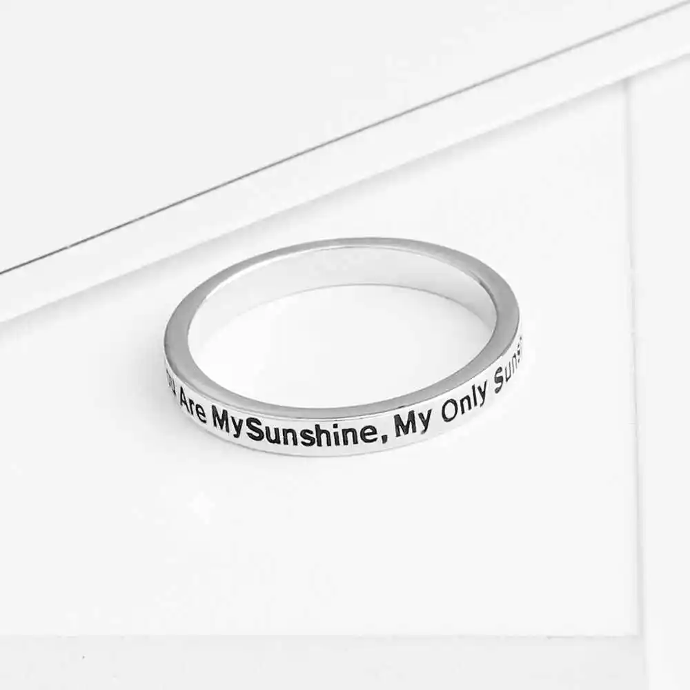 You Are My Sunshine New 925 Sterling Sliver Rings for Women Fairy&Romantic Style Jewelry High Quality Gift JewelOra RI102765