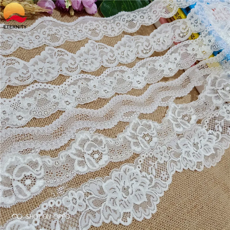 

3.5-6.7cm S1032 white lace neckline lace edge for sewing fabric decoration DIY lace fabric neckline applique sewing