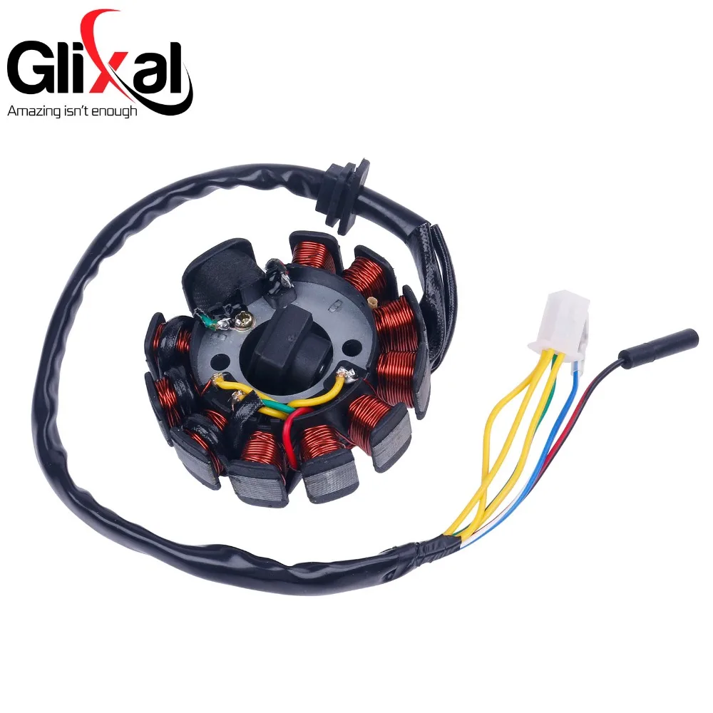 Glixal GY6 125cc 150cc 11 катушечный магнитный генератор переменного тока Статор для