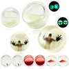 2pcs Plugs and Tunnels Red Liquid and Glow In Dark Acrylic Tunnel Flesh Expander Ear Plug Piercing Body Piercing Jewelry ► Photo 2/6