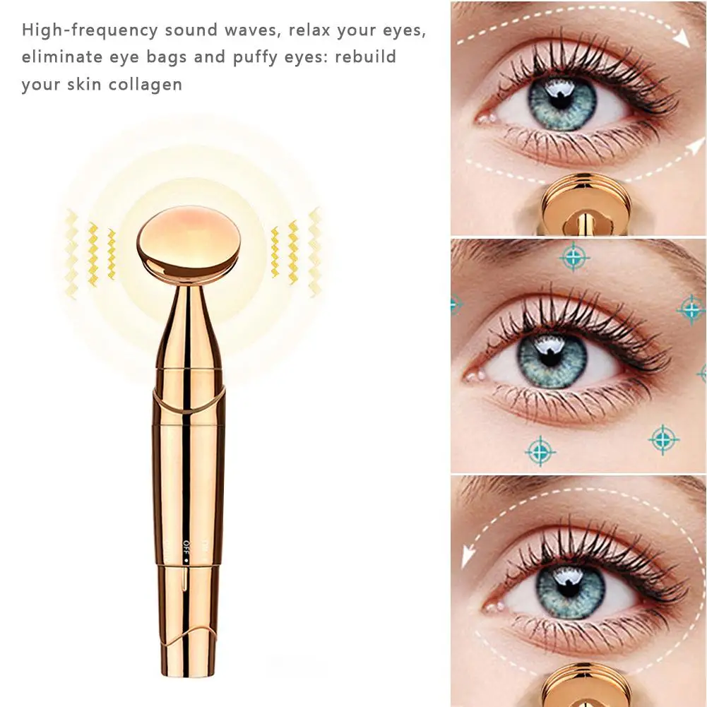 

Eye Massage Roller With Heating Acoustic Wave Vibration For Relieve Fatigue Anti-puffiness Anti-wrinkle Eye Care Beauty Devince