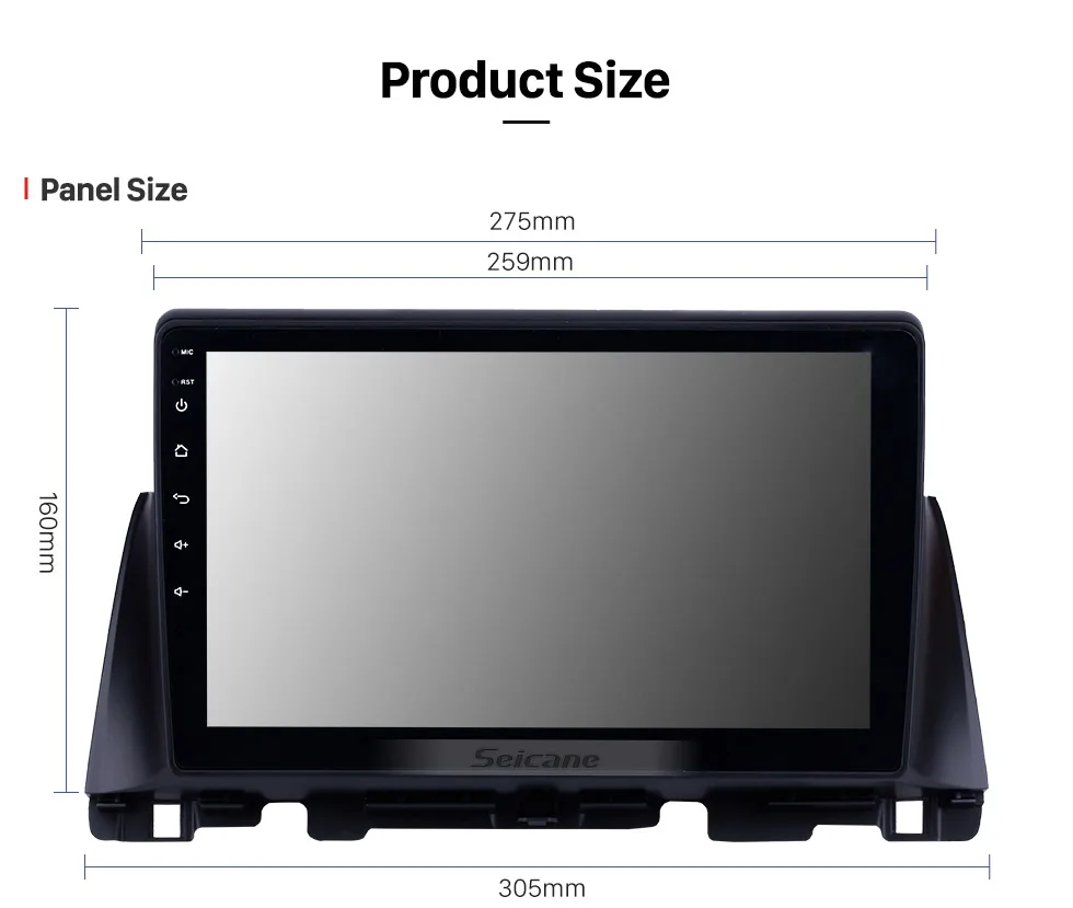 Discount Seicane 10.1 Inch Android 8.1 Car radio GPS Navigation for Kia K5 2016 support Backup Camera Steering Wheel Control Mirror Link 16